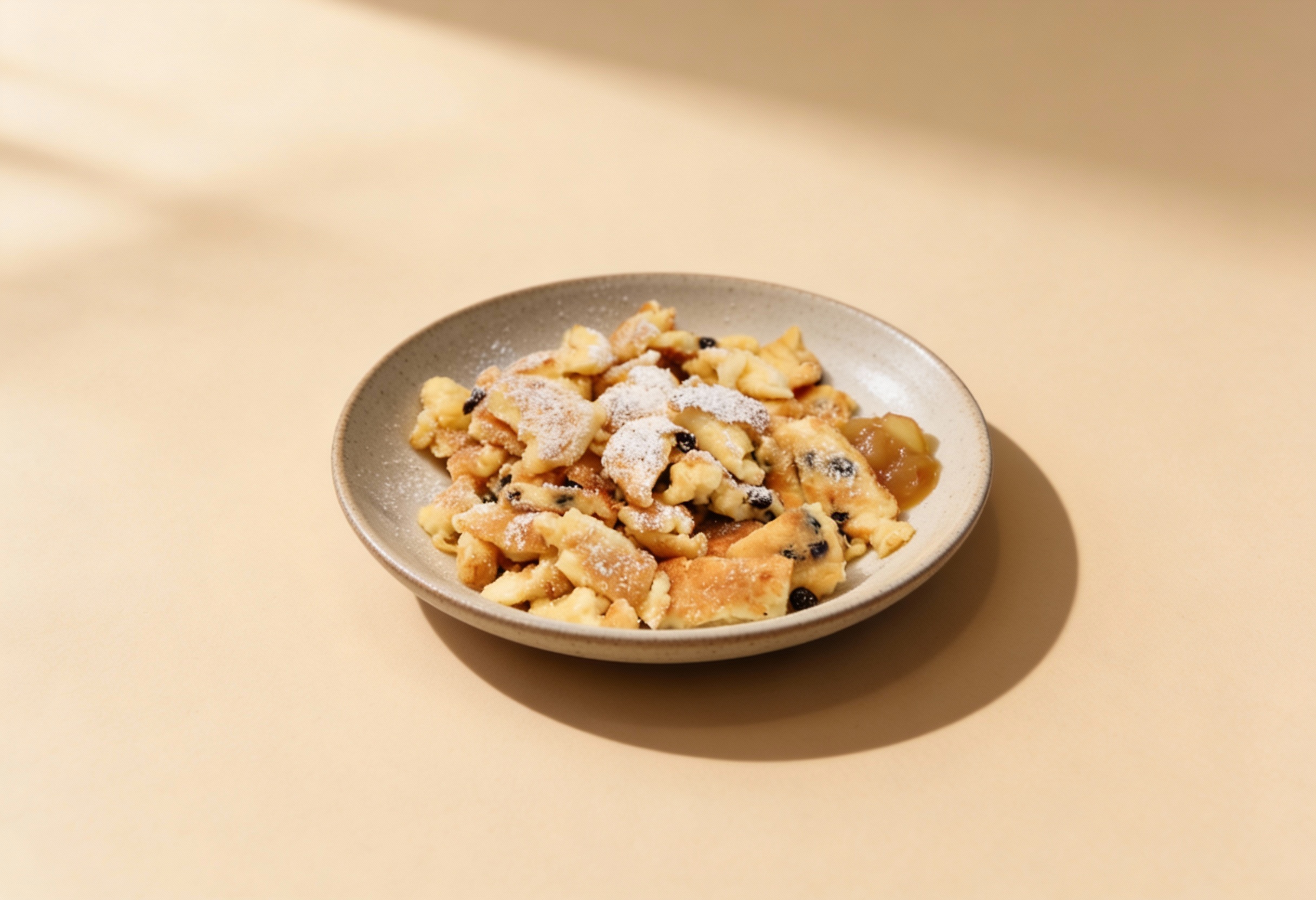 Glutenfreier Kaiserschmarrn, laktosefrei nach Wahl, hefefrei – Rezept aus dem Maisterei Magazin (KI-bearbeitet)