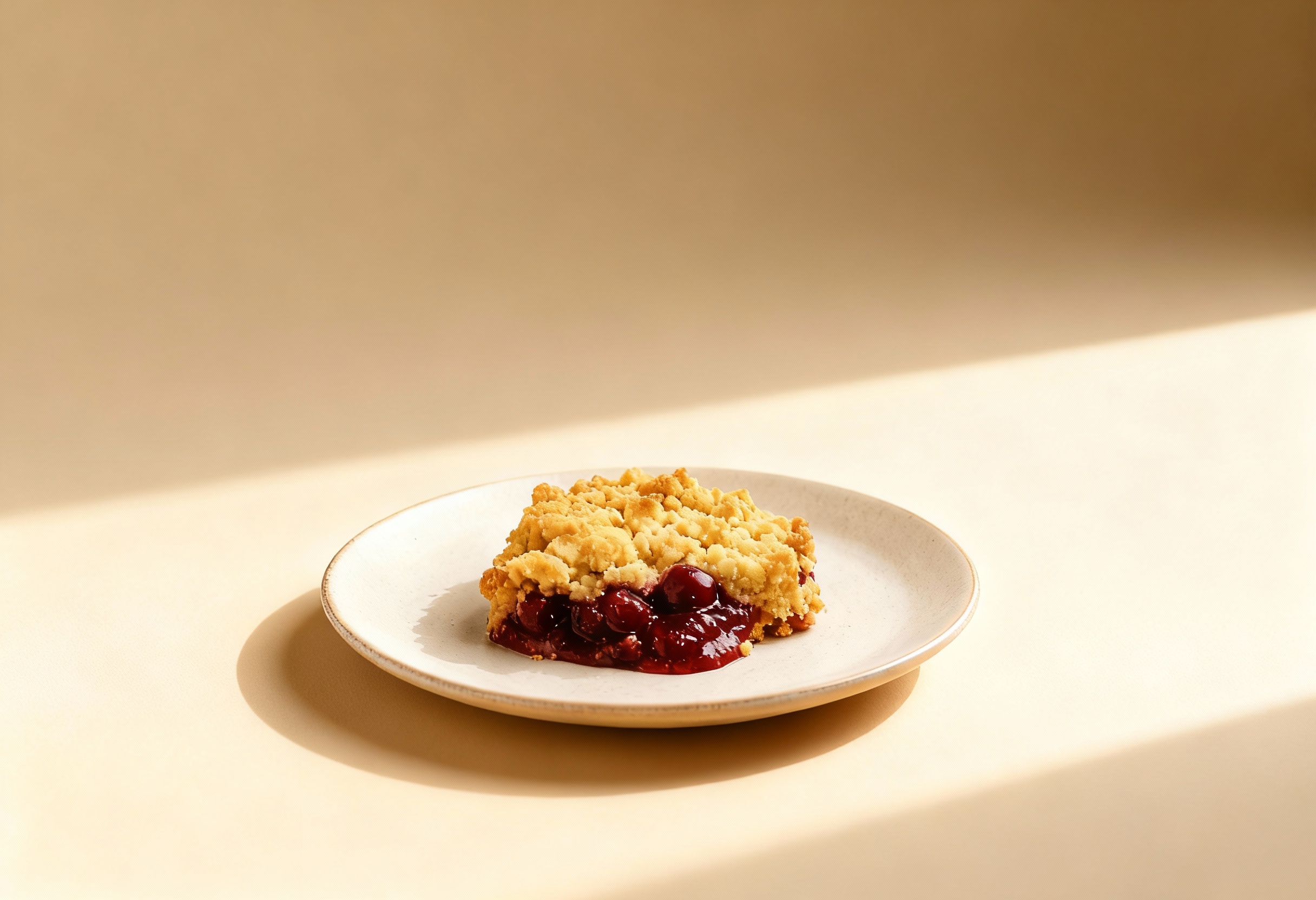 Glutenfreier Kirschcrumble, laktosefrei nach Wahl, vegetarisch – Rezept aus dem Maisterei Magazin (KI-bearbeitet)