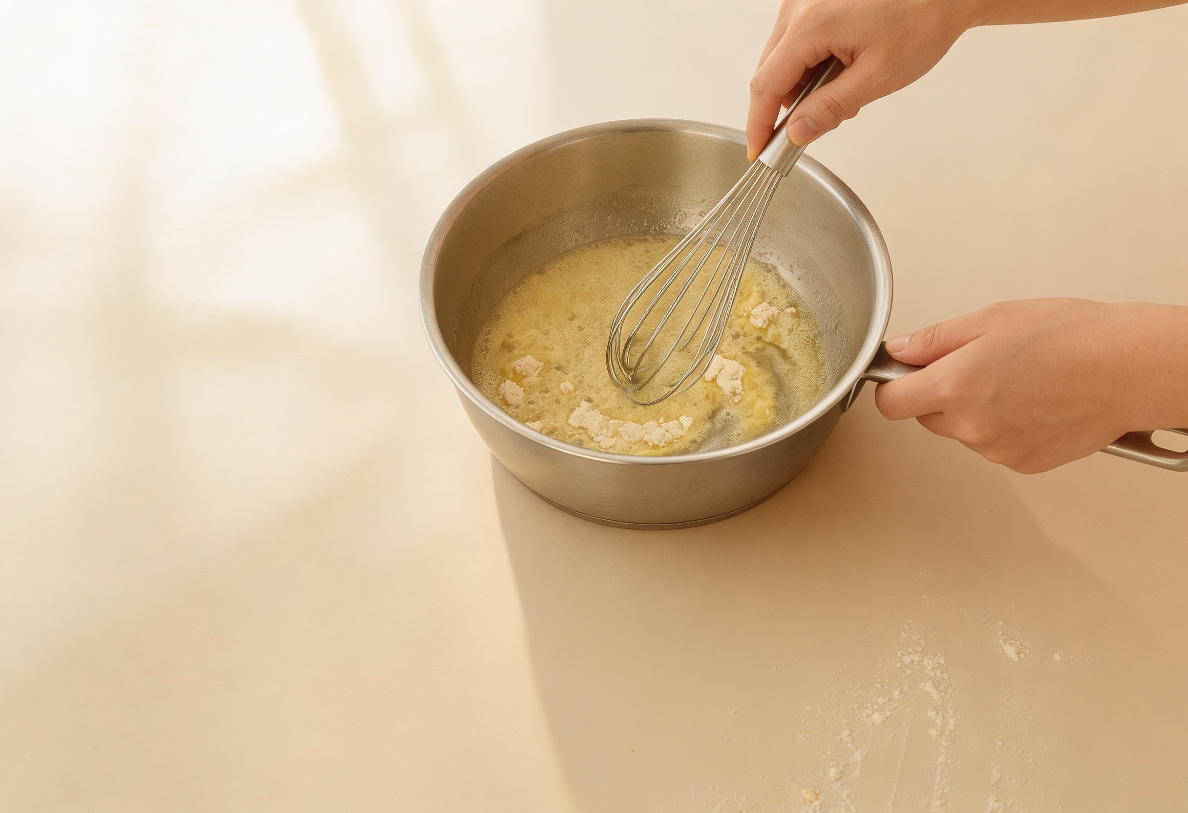Glutenfreie Mehlschwitze, laktosefrei, milchfrei nach Wahl – Rezept aus dem Maisterei Magazin (KI-bearbeitet)