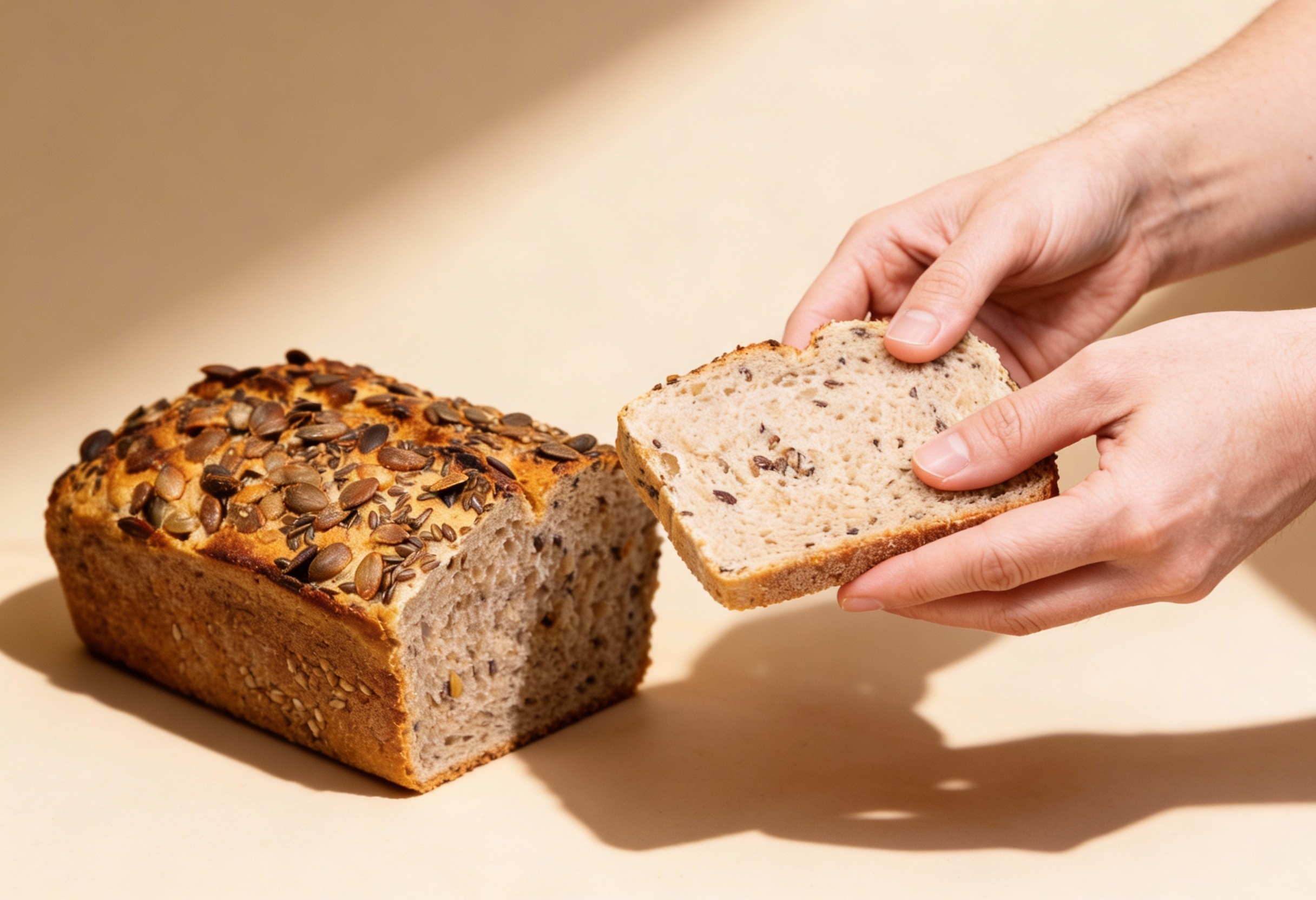 Glutenfreies schnelles Fitnessbrot, laktosefrei, milchfrei – Rezept aus dem Maisterei Magazin (KI-bearbeitet)