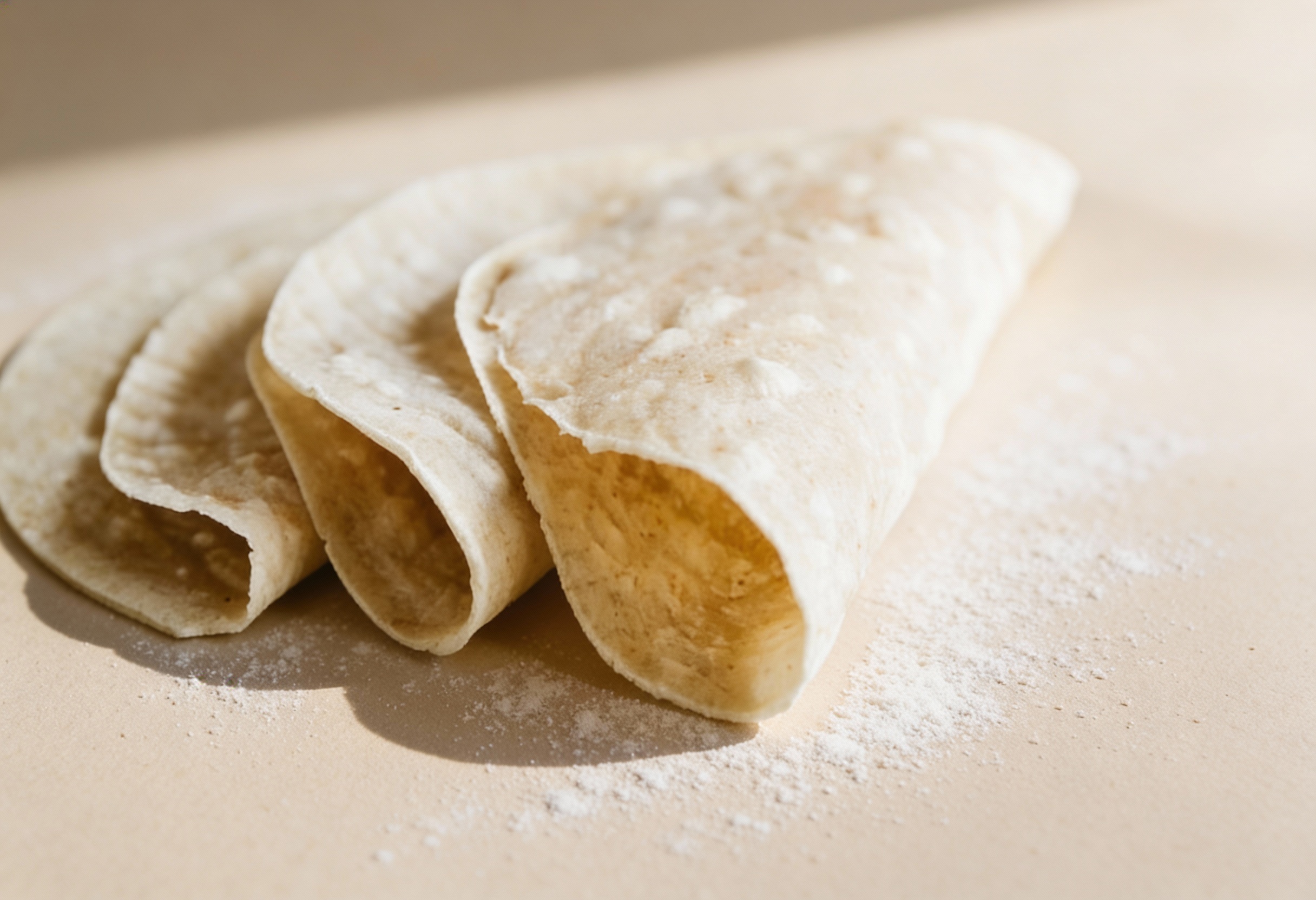 Glutenfreie Wraps, laktosefrei, eifrei – Rezept aus dem Maisterei Magazin (KI-bearbeitet)